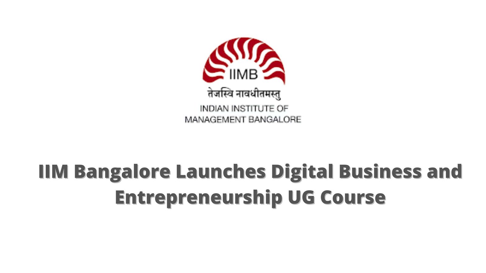 Digital Business and Entrepreneurship UG Course